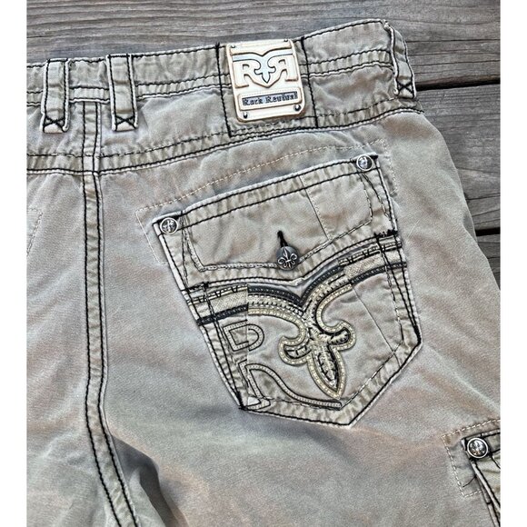 Rock Revival Classic Men's 44 Cargo Shorts 23" Outseam - Picture 9 of 14